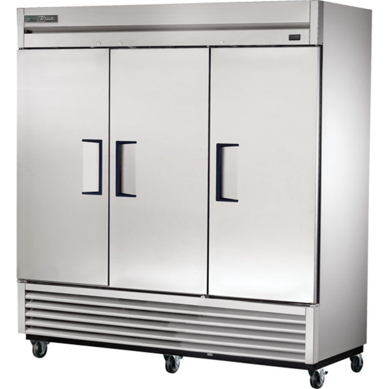 True 78" Solid 3-Door Reach-In Refrigerator T-72-H C