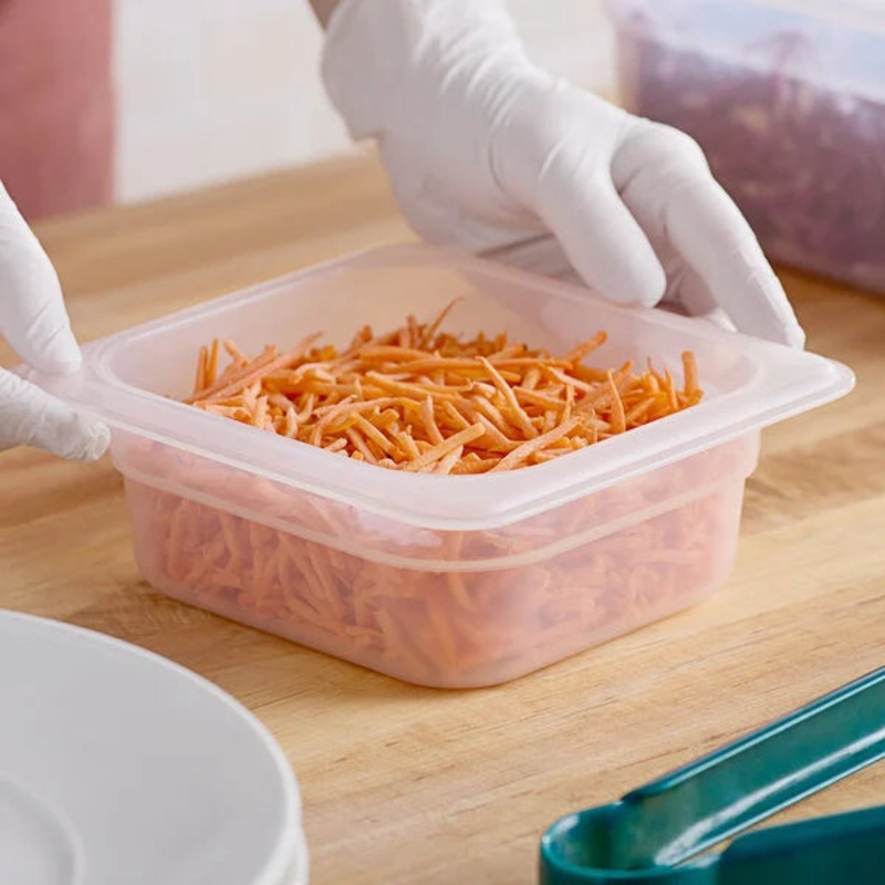 Cambro - Food Pan, 1/6 Size, 2-1/2" Deep, Translucent  62PP190