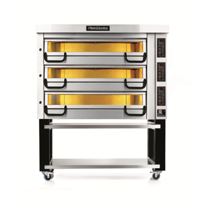 PizzaMaster PM 743ED 700 Series Modular Electric Pizza Oven, 3 Decks, Hearthstone Clay PM-743ED