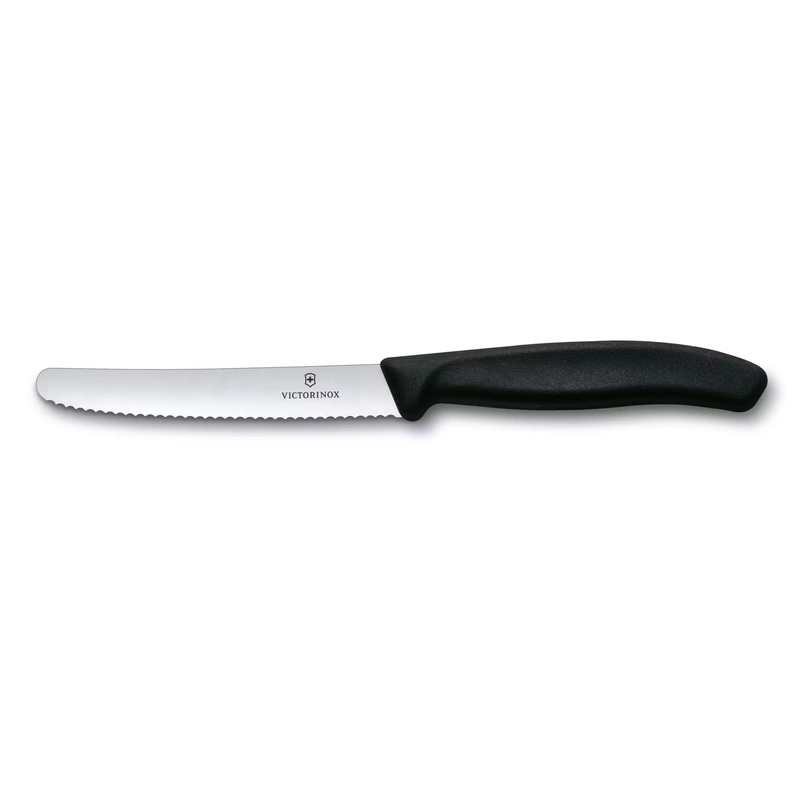 Victorinox - Paring Knife, Wavy Edge, Black 6.7833