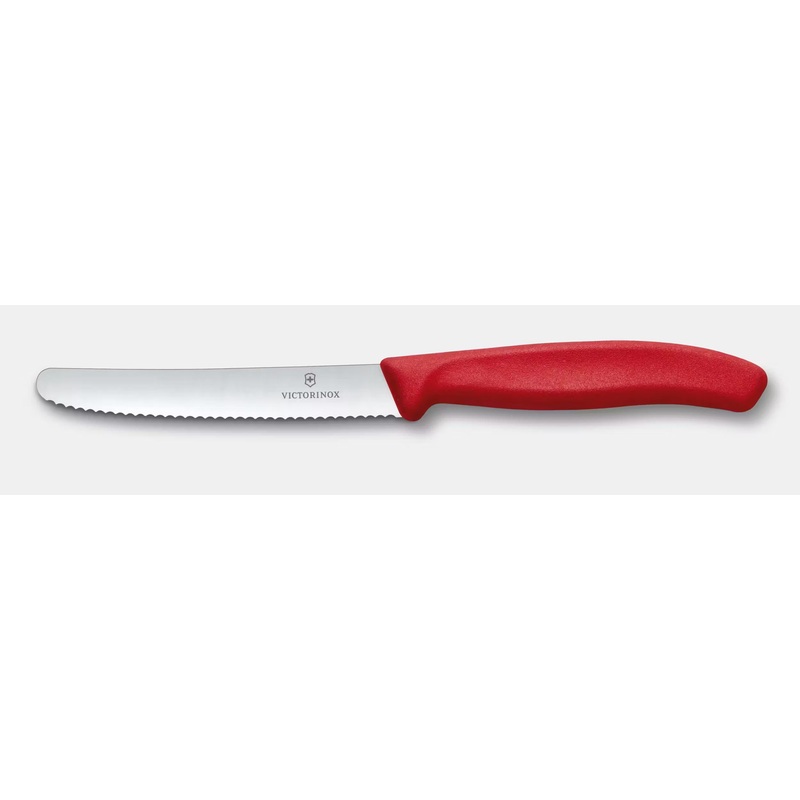 Victorinox - Paring Knife, Wavy Edge,Red 6.7831