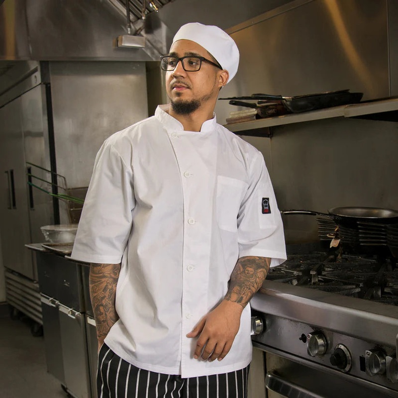 Winco - Ventilated Chef Shirt, Medium, White UNF-9WM
