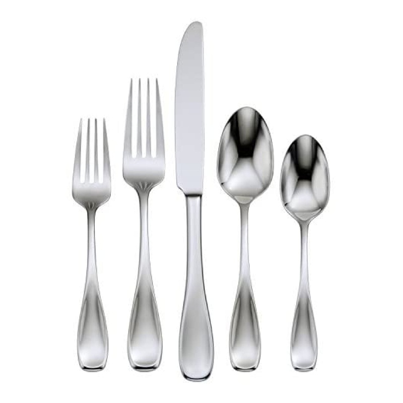 Brushed Satin Voss 45 Piece Flatware Set