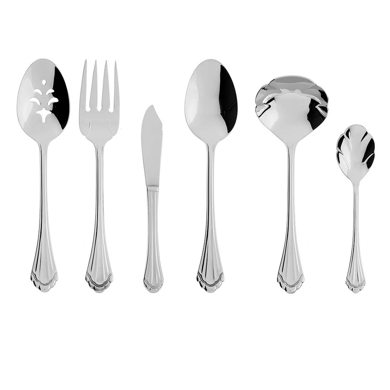 Marquette 18/8 6 Piece Hostess Set