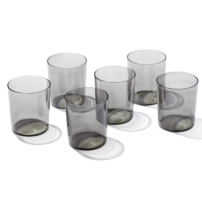 Stackables Smoke Tall Glasses - Set Of 6