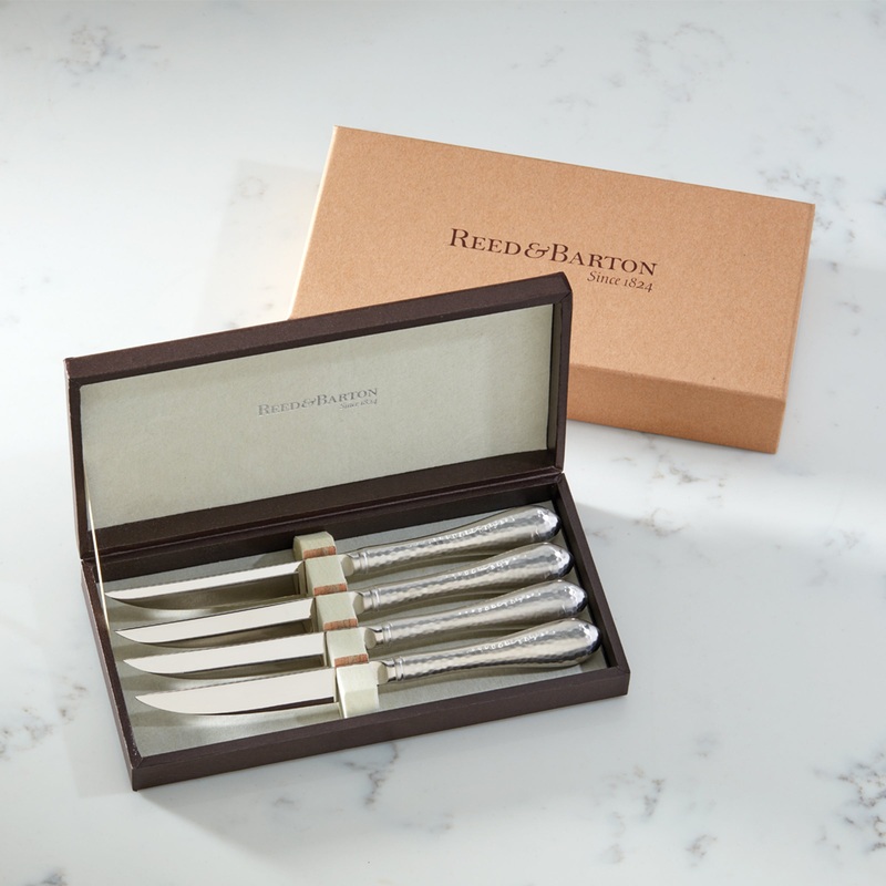 Hammered Antique Steak Knife - Set of 4