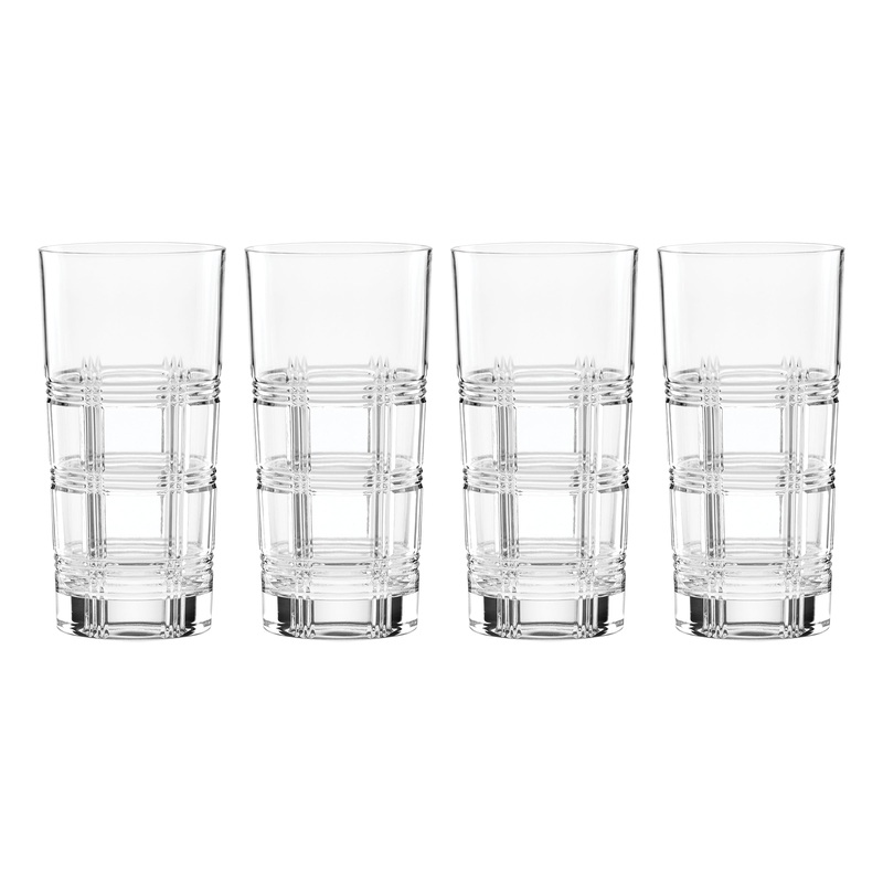 Hudson Crystal Highball Glasses - Set Of 4