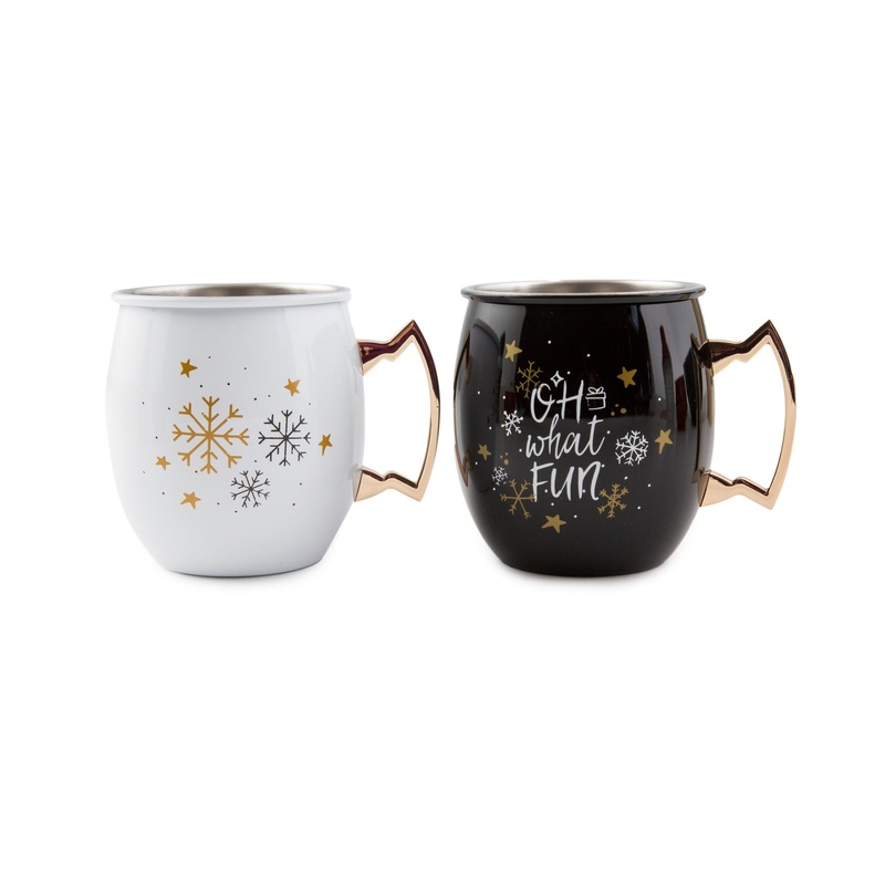 Oh What Fun Moscow Mule Mugs - Set Of 2