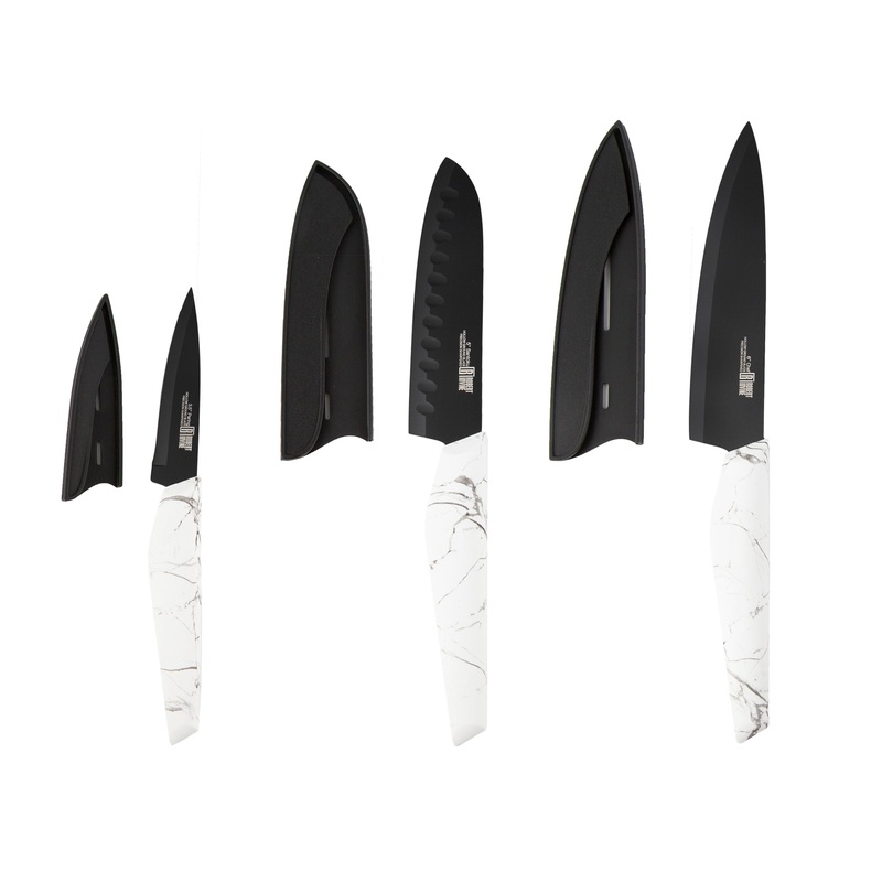 Robert Irvine 6 Piece Cutlery Prep Set - Marble