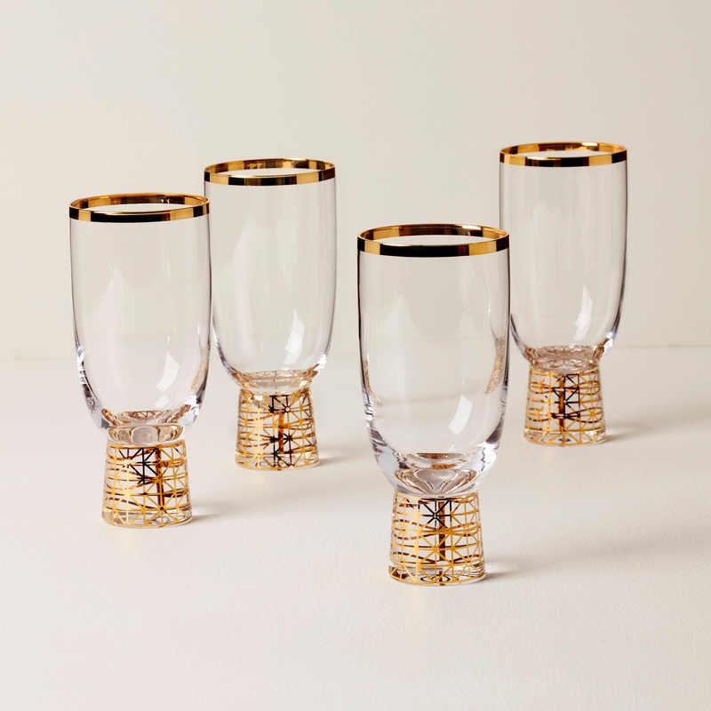 Tuscany Classics Gold Frost All- Purpose Glasses - Set Of 4