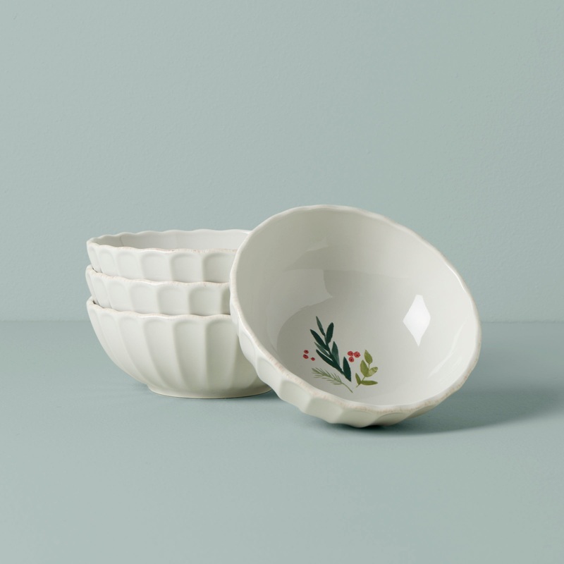 French Perle Berry All-Purpose Bowls - Set of 4