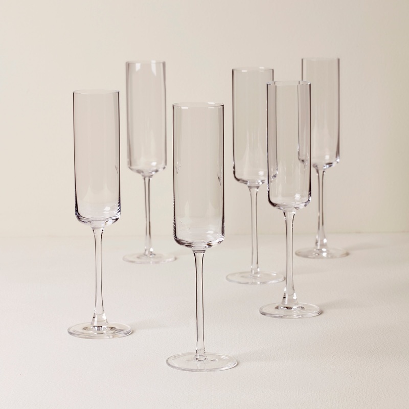 Tuscany Classics Straight Flute Glasses - Set Of 6