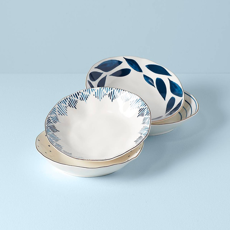 Blue Bay Pasta Bowls - Set of 4