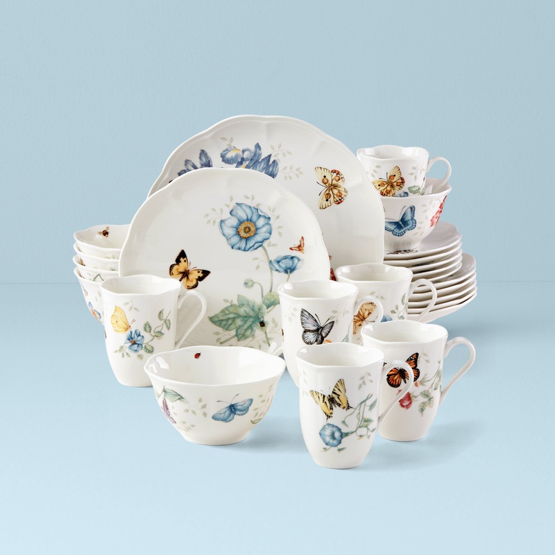 Butterfly Meadow 24-Piece Dinnerware Set