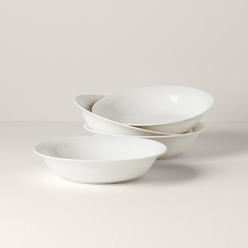 Profile White Pasta Bowls - Set of 4