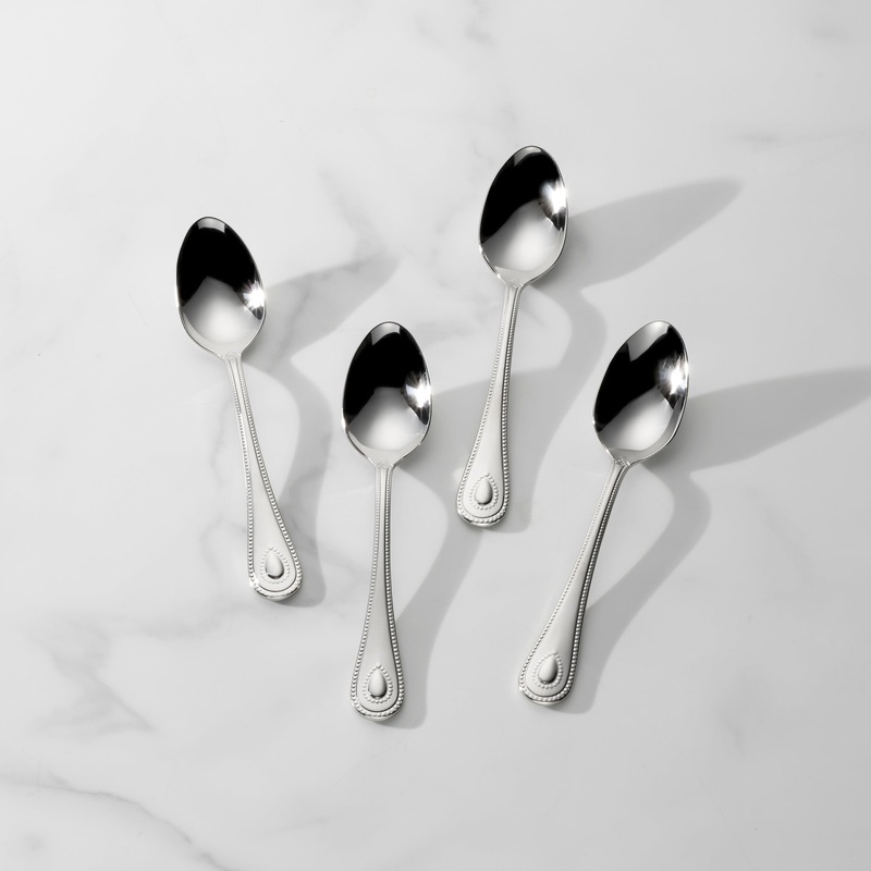 French Perle Teaspoon - Set of 4