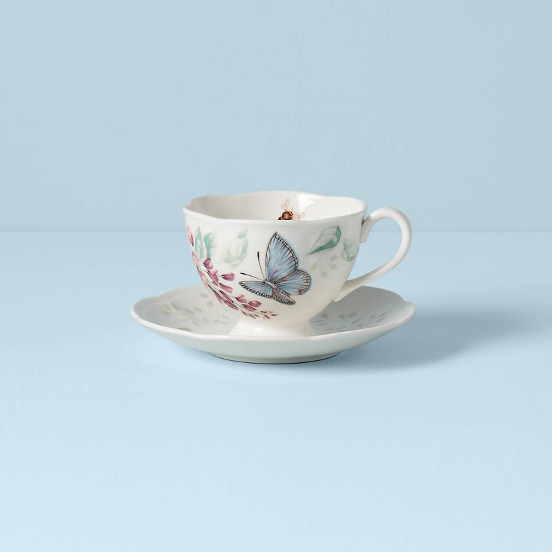 Butterfly Meadow Blue Cup & Saucer