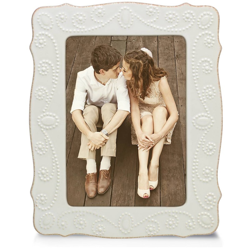 French Perle White 5" x 7" Frame