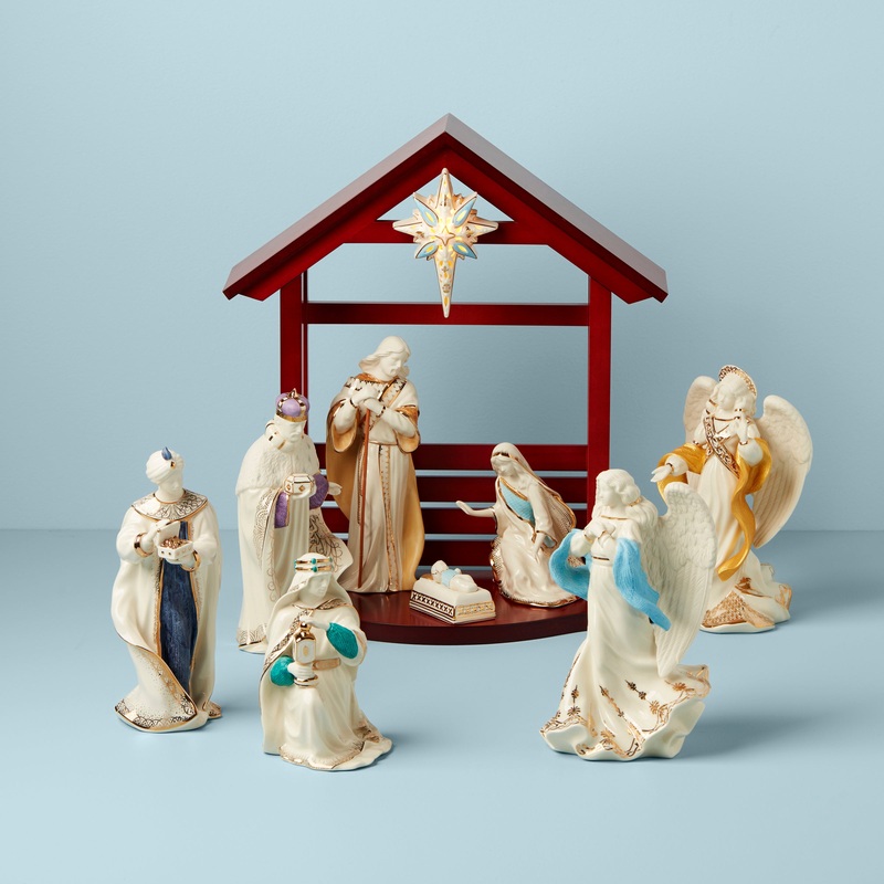First Blessing Nativity 10-Piece Figurine Set