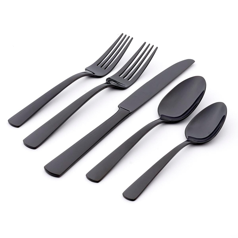 Aptitude Midnight Mirror 23 Piece Flatware Set