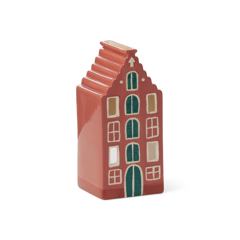 Incense House with Tea Light + 20 Cones, Amsterdam House