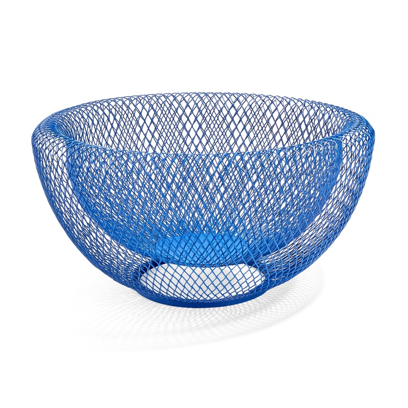Blue Wire Mesh Bowl