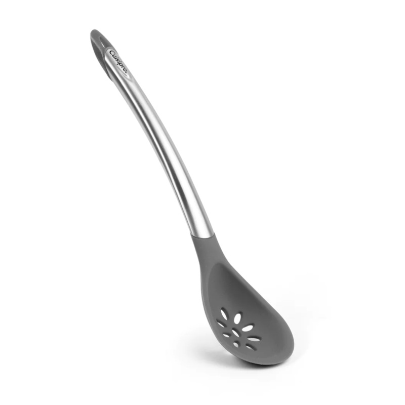 Cuisipro Silicone Slotted Spoon - 12" Grey