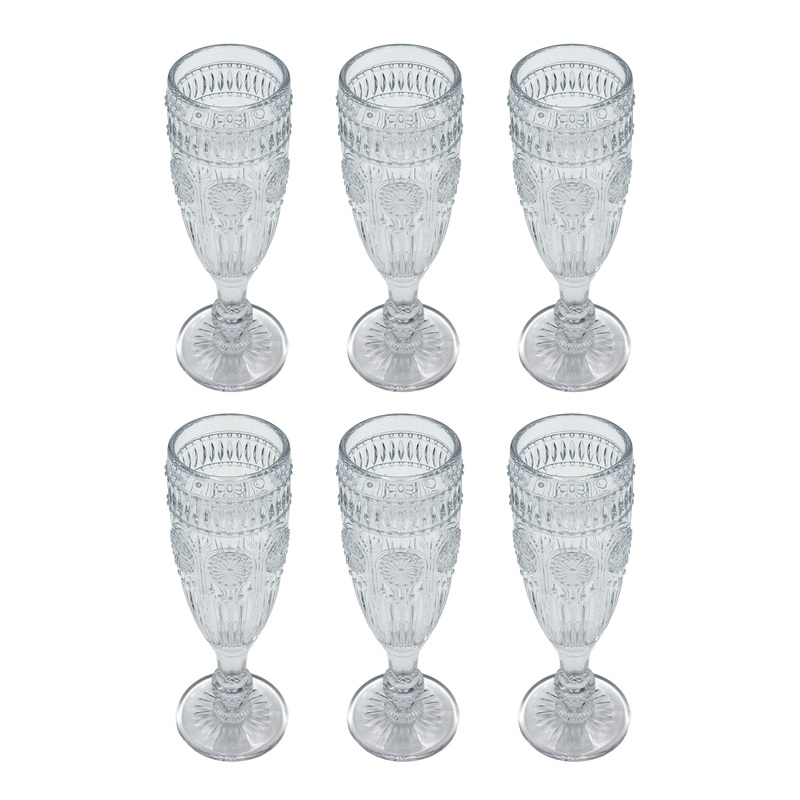 Fiesta Flutes, Set Of 6