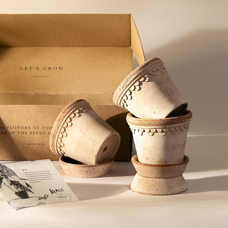 Kobenhavner Raw Rosa Terracotta Pots, Set of 3