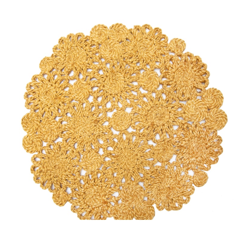 Couleur Nature Daisy Jute Mustard Placemat