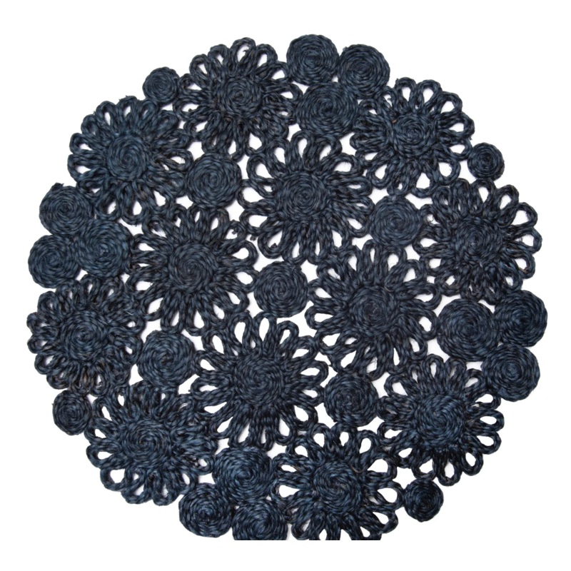 Couleur Nature Daisy Jute Navy Placemat