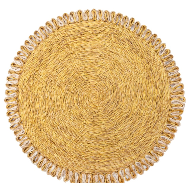 Couleur Nature Loopy Abaca Mustard & Natural