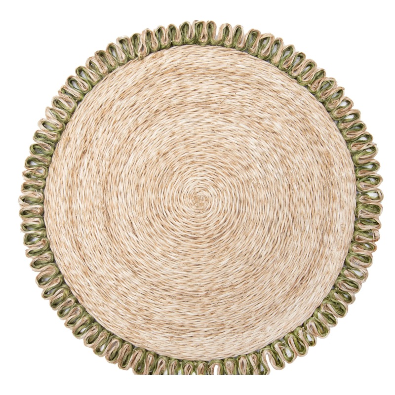 Couleur Nature Loopy Abaca Natural & Olive Green