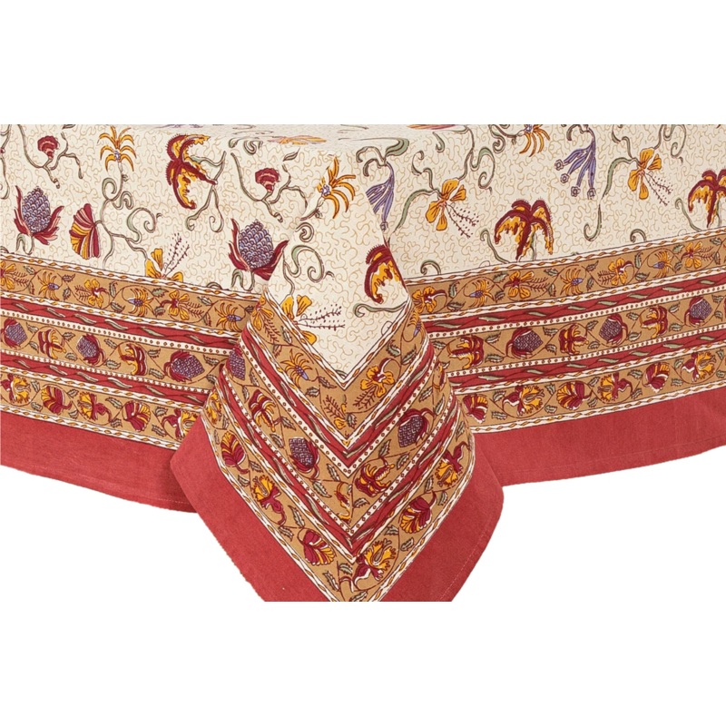 French Tablecloth Fleur des Indes 71x106