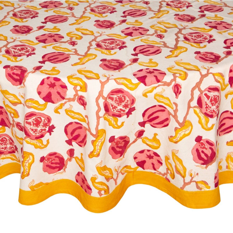 French Tablecloth Pomegranate