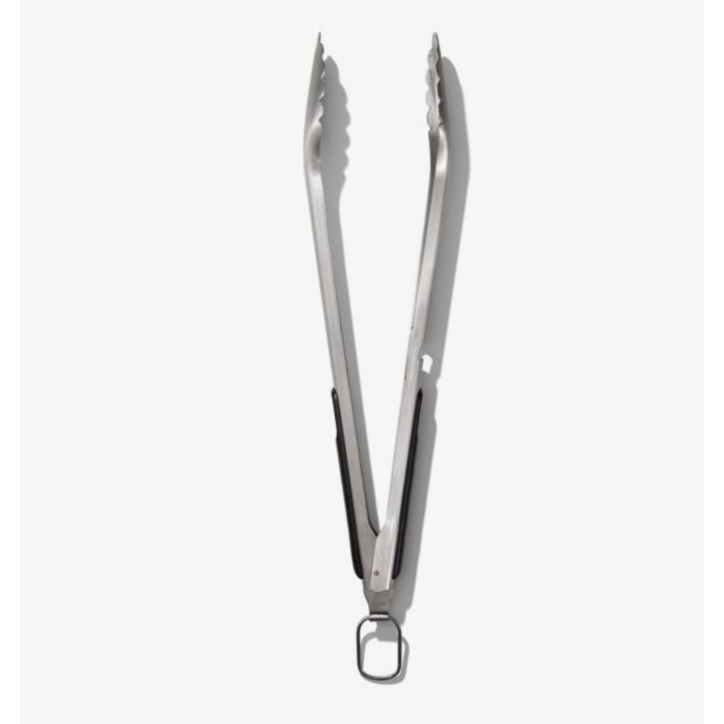 Grilling Tongs with Built-In Bottle Opener