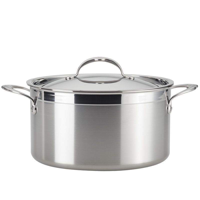 Hestan Professional Clad Stainless Steel Stockpot, 8-Quart