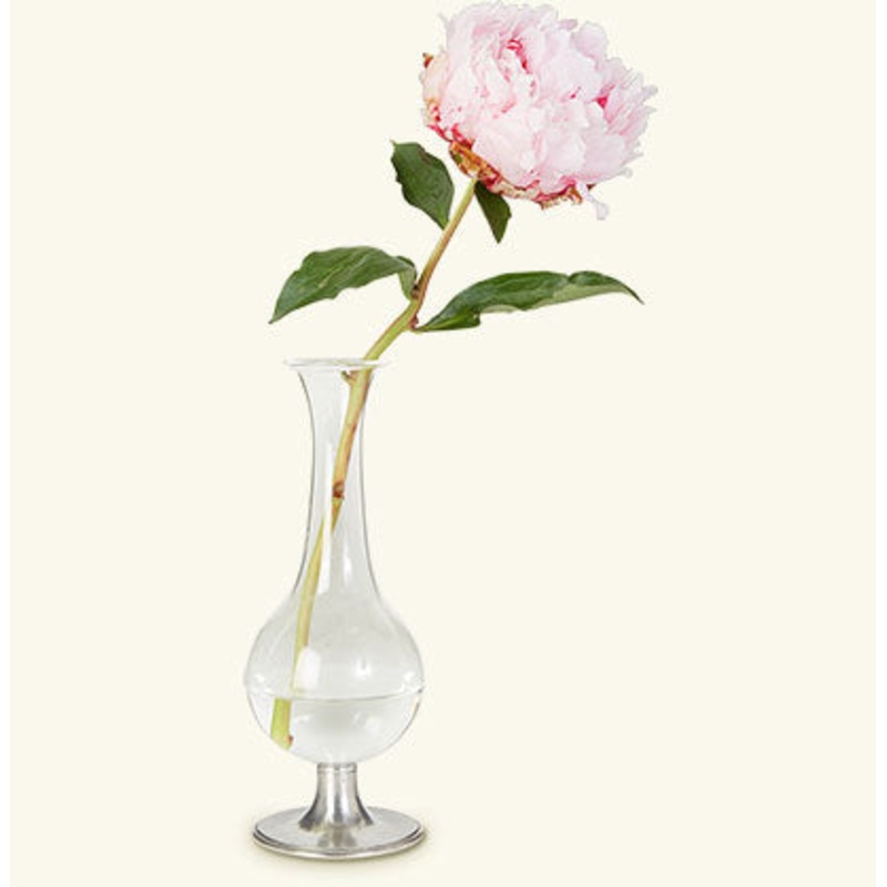 Match Pewter Footed Glass Vase