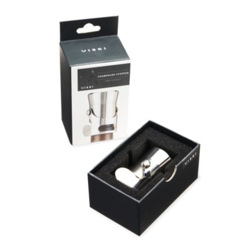 Stainless Steel Heavyweight Champagne Stopper by Viski