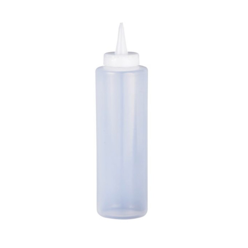 HIC Kitchen Squeeze Bottle, Clear, 12oz