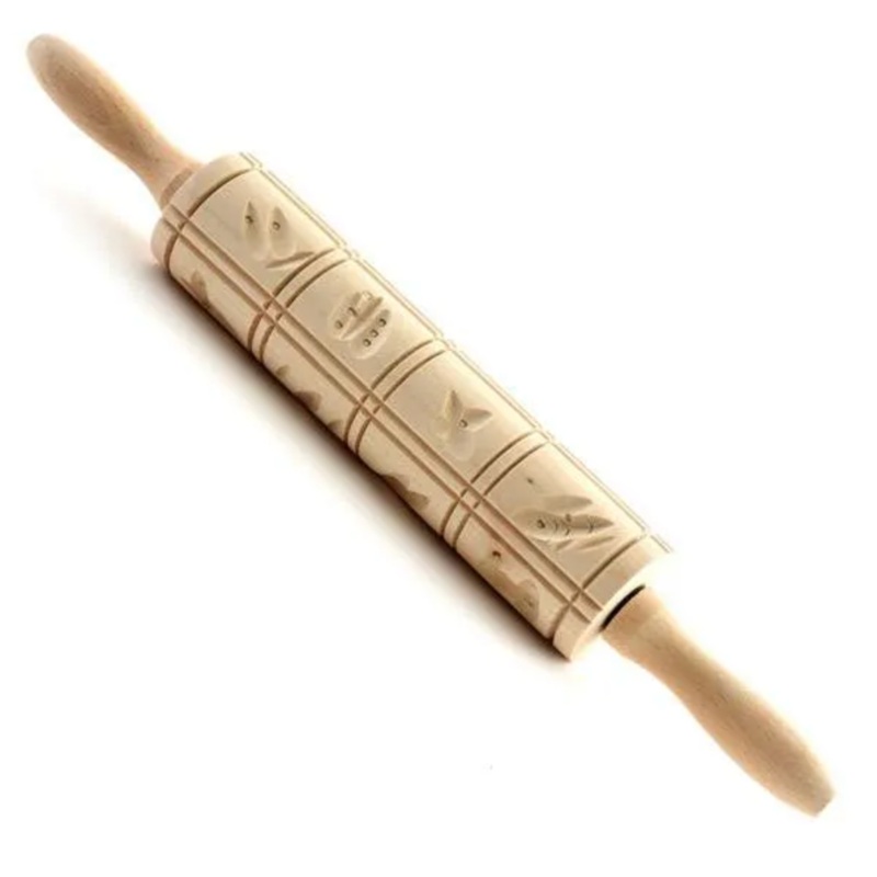 Norpro Springerle Wooden rolling Pin