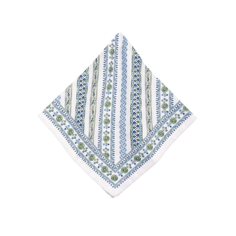 Seville Stripe Napkin - Green