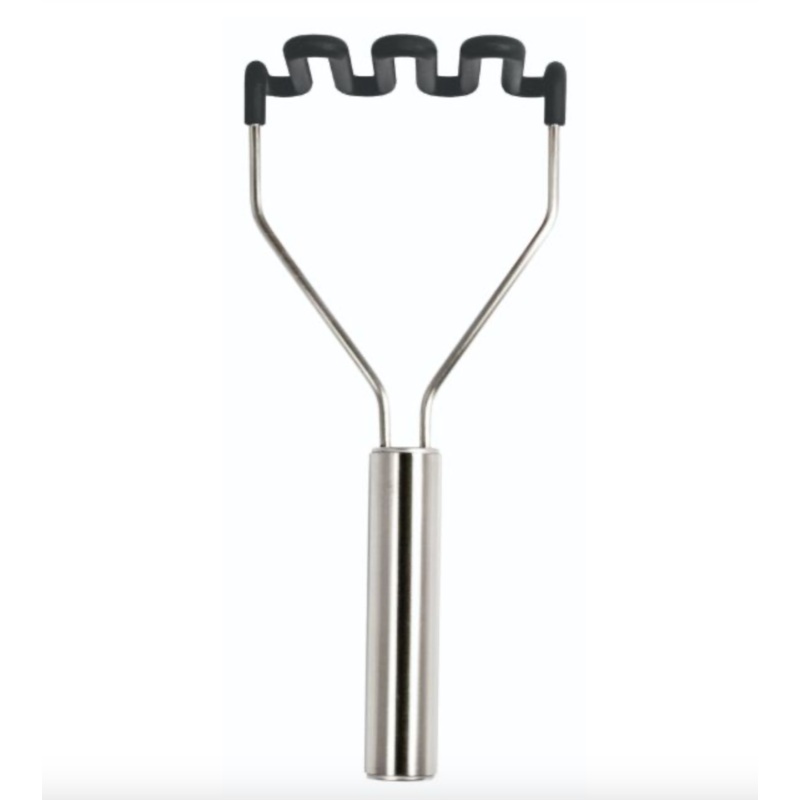 SILICONE POTATO MASHER SS HANDLE CHARCOAL