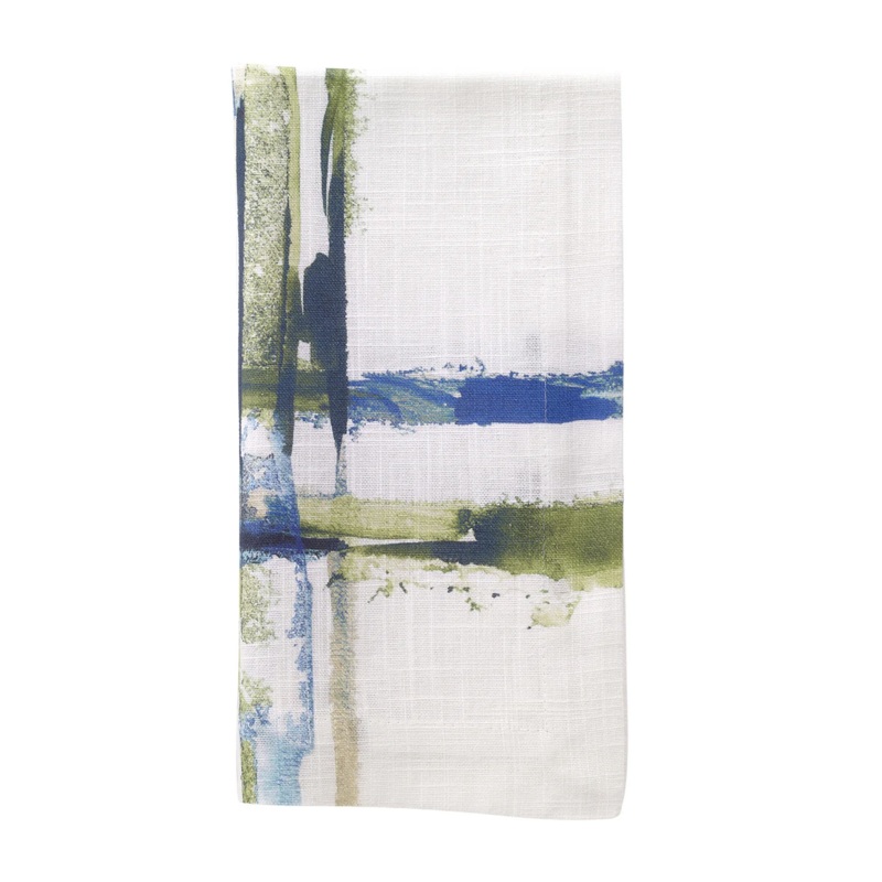 Bodrum Abstract Grid Napkin, 21"