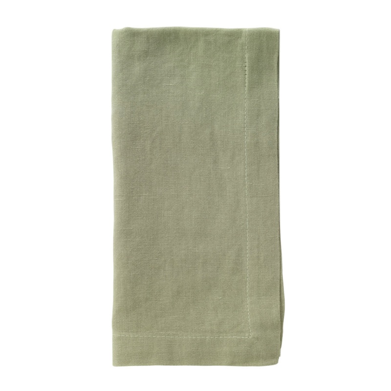 Bodrum Amalfi Linen Napkin, 21", Willow