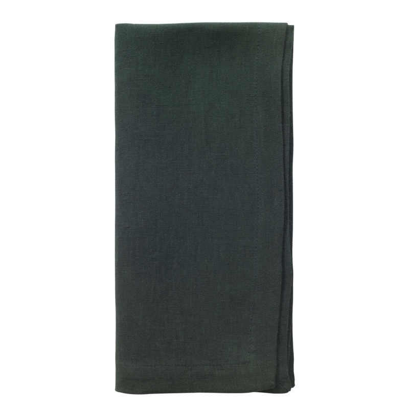 Bodrum Amalfi Linen Napkin, Evergreen