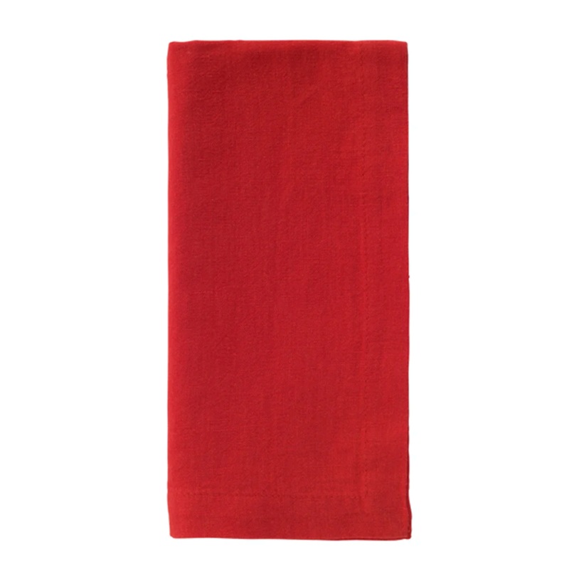 Bodrum Amalfi Linen Napkin, Tomato