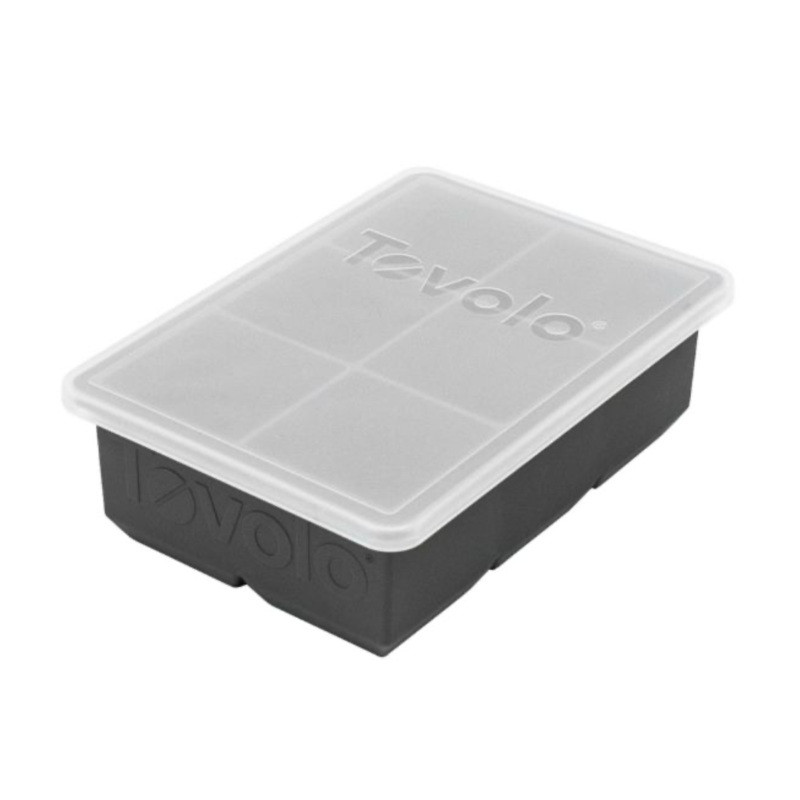 KING CUBE ICE TRAY WITH LID - CHARCOAL