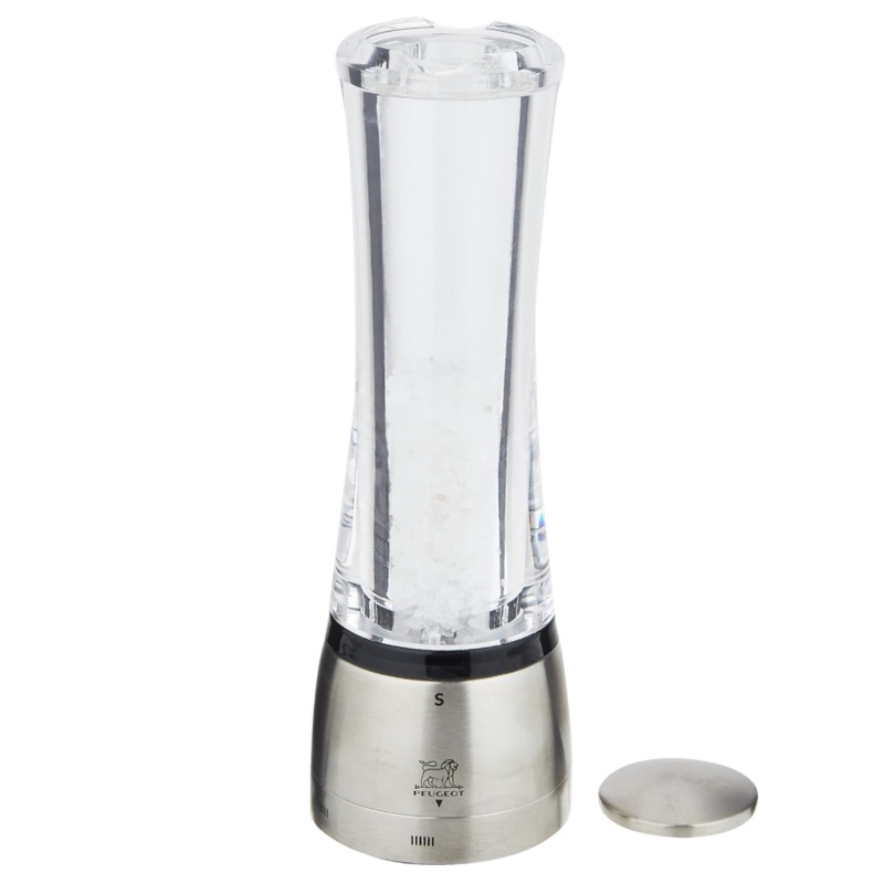 Peugeot Daman U'Select Shaftless 8.25" Salt Mill, Stainless Steel