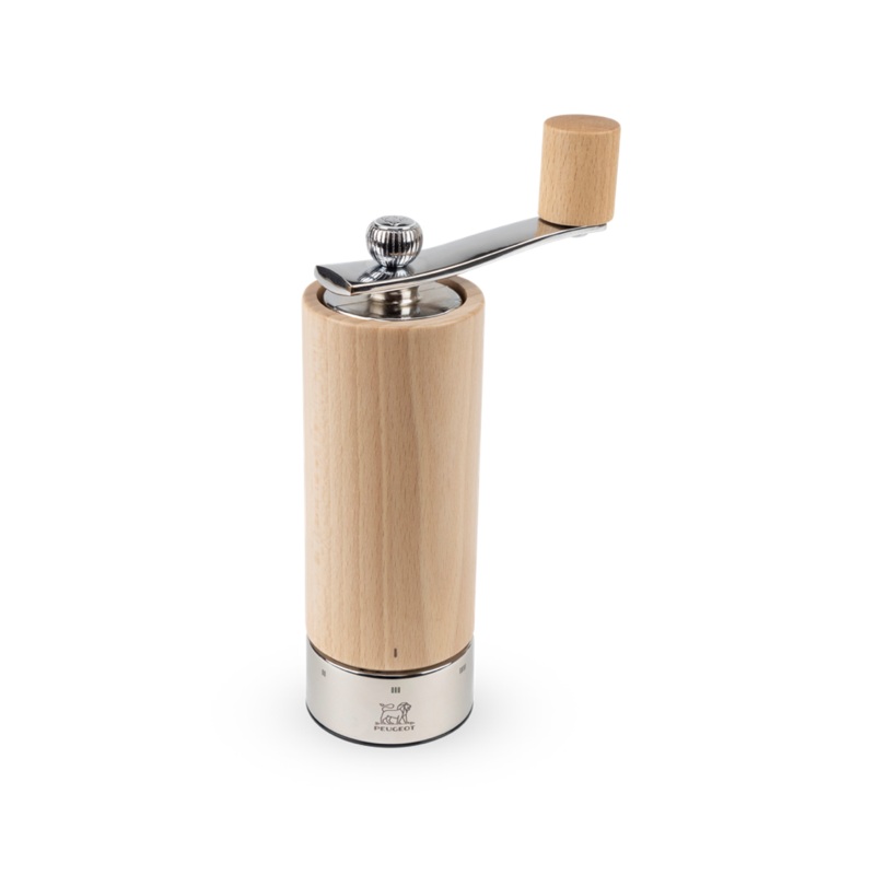 Peugeot Natural Wood Salt Mill With Crank Handle, u'Select, 18 cm7